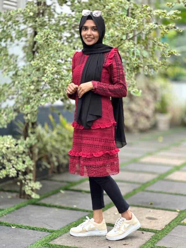 Family fashion knee length top